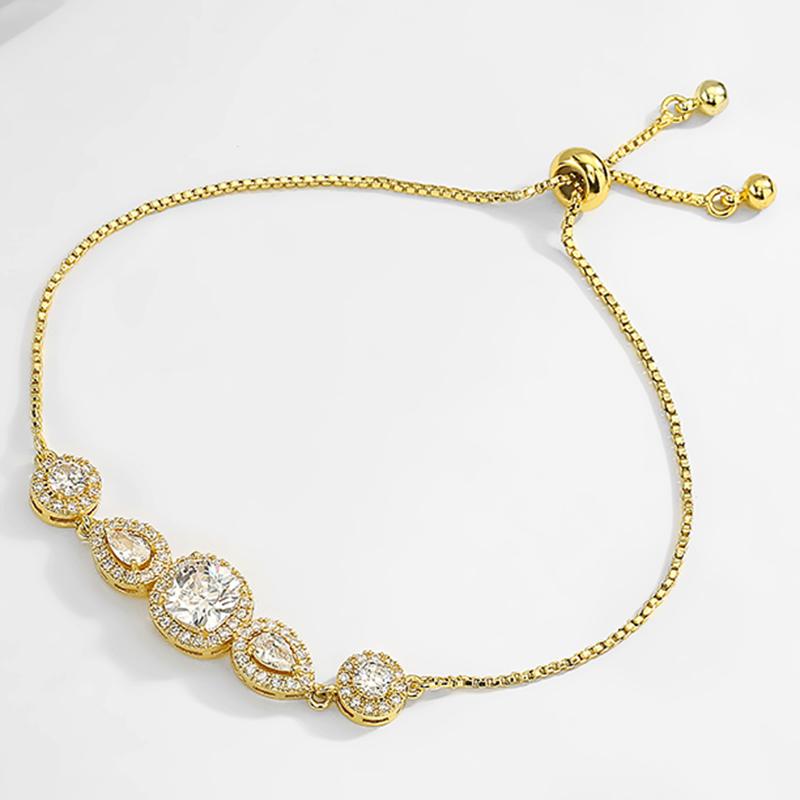 Sweet And Romantic Multi-element Cubic Zirconia Bracelet Suitable For Women To Wear And Match For Summer Travel
