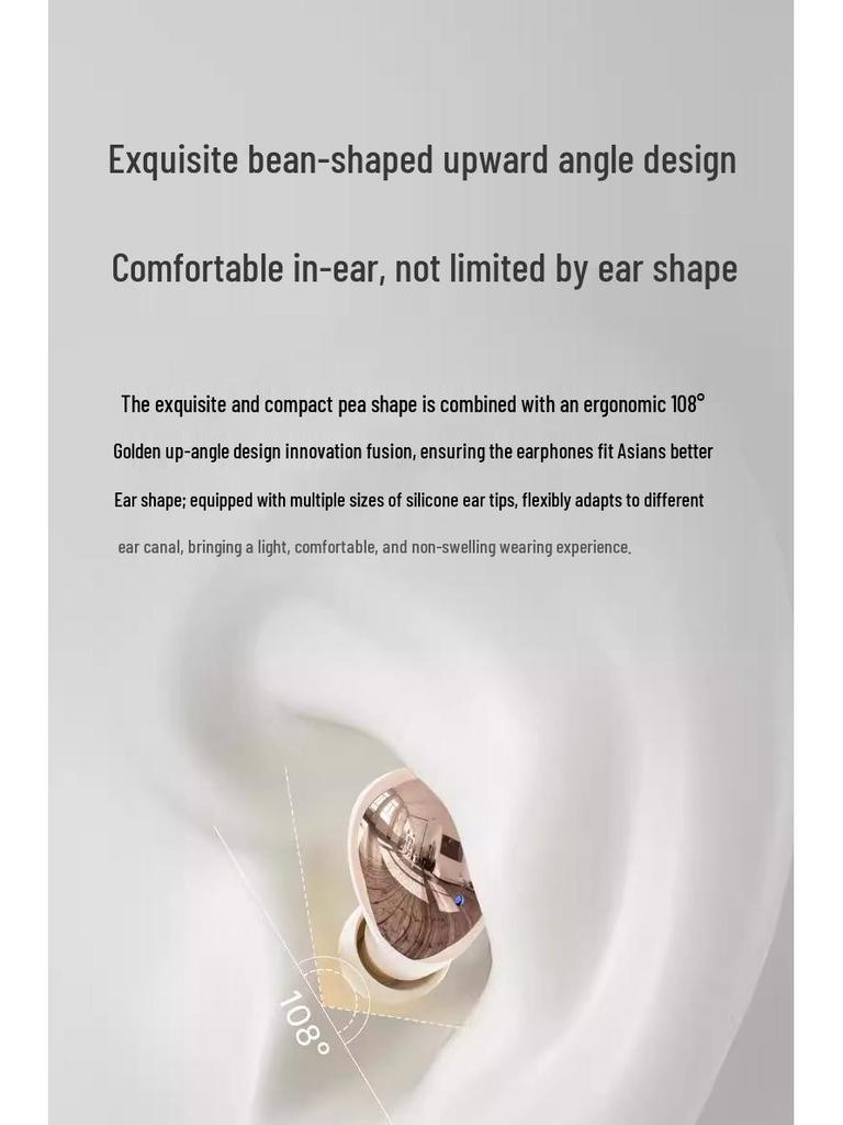 Popular Mini Wireless In-Ear Bluetooth Earphones: Sleep-Friendly, Noise Cancelling, Invisible, Long-Wear, Comfortable for Students