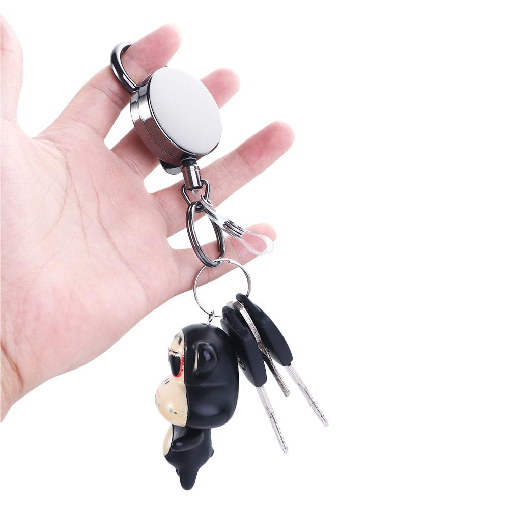 Office Supplies Pull Lanyard Clip Key Ring Clips Keychain Badge Reel Clip Badge Holder Clip