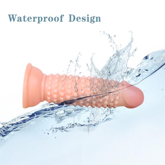 Anální kolík Silná přísavka Dildo Měkká a smyslná simulace Bump Design Penis Vtlačující Sex Dildo Žena Supply