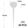 Tall White Tee Tags for Garden Plants Potted Waterproof Anti-UV T Labels Greenhouse Flower Vegetables Herb Markers Sign Stakes
