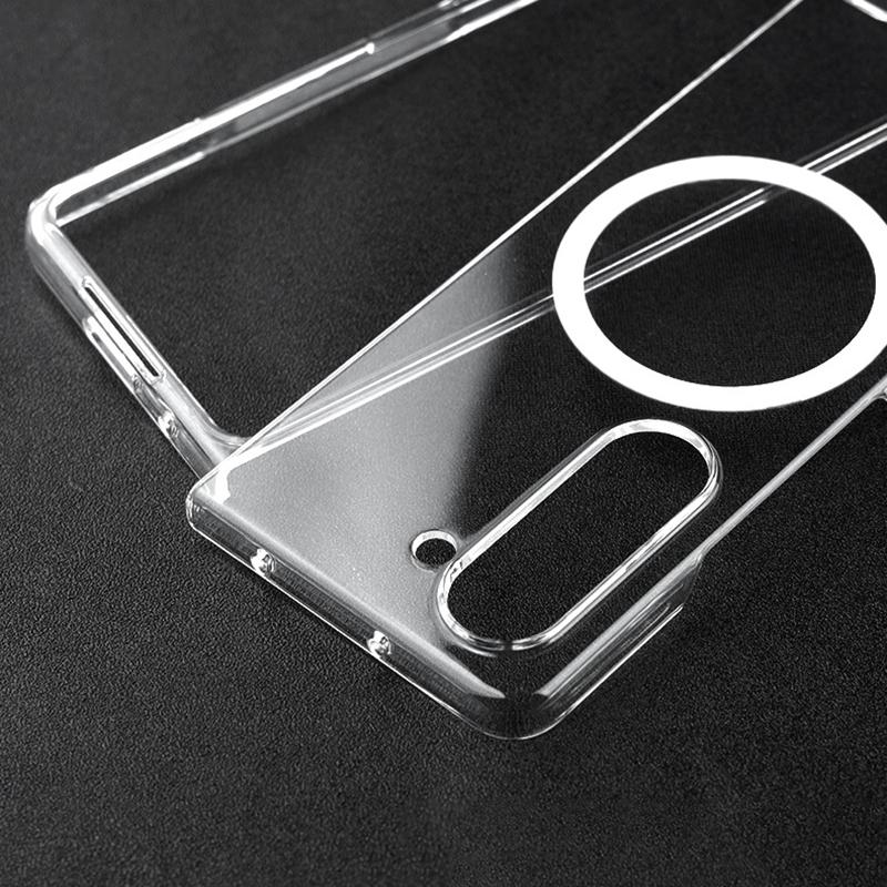 Anti-Scratch Full Protective Case for Samsung Galaxy Z Fold 7 4 5 6 SE W25 Clear Magsafe Foldable Reinforced Toughness PC Cover