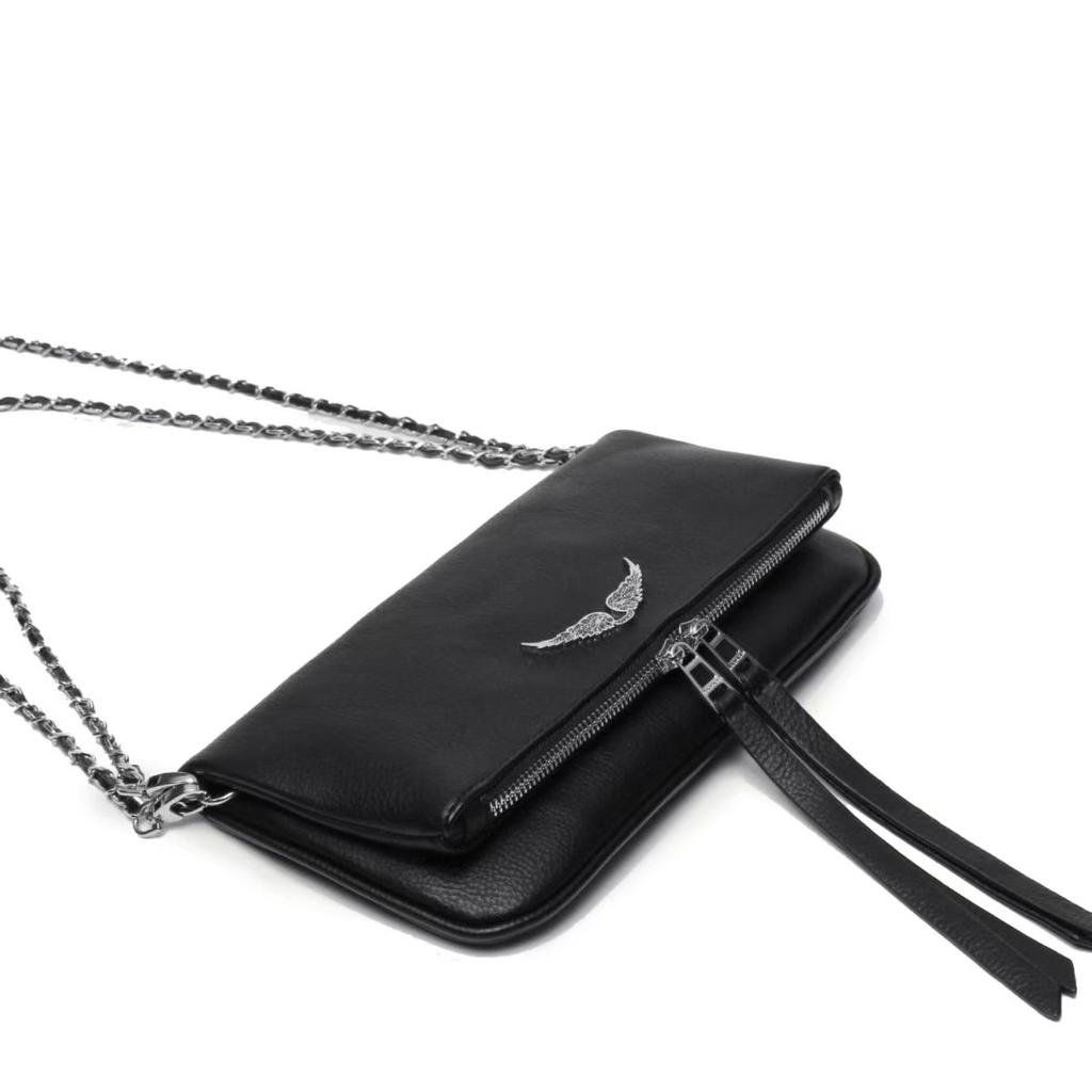 2025 New Fashion Women's Shoulder Bag Black PU Retro Messenger Bag Luxury Design Casual Women's Handbag
