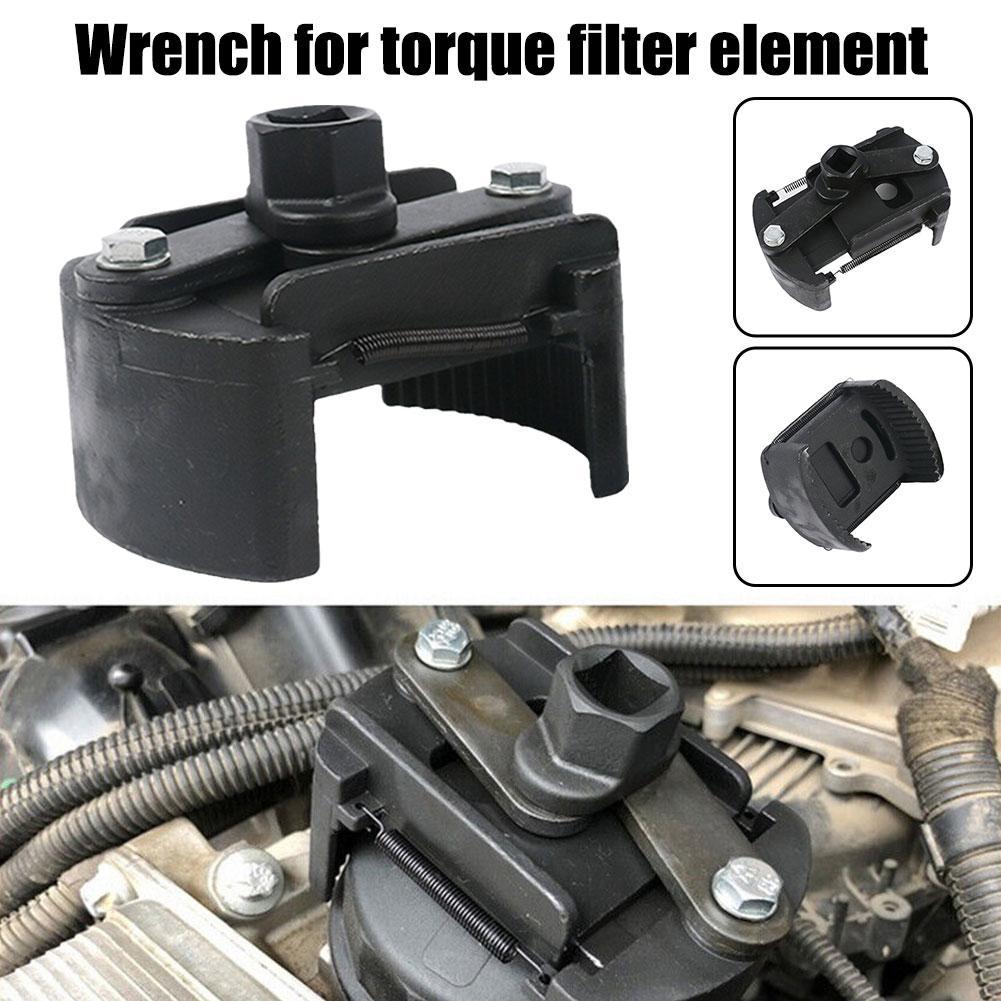 Universal Cast Steel Adjustable Two-Jaws Oil Filter Wrench Filter Two-Claw 60-80mm Removal Fuel 80-105mm Tool Wrench Remove B5D4