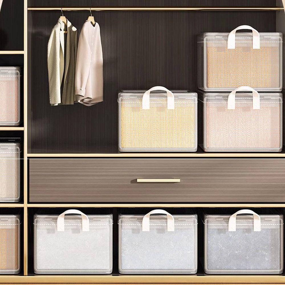 Folding Storage Basket PVC Organizing Container Underwear Storage Drawer  for Clothes and Pants