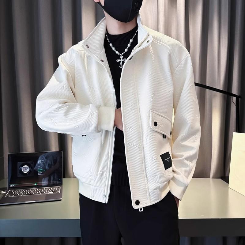 Spring and Autumn Stand Collar Jacket Men's Handsome Short Jacket New Casual Korean Style Trendy Men's Top