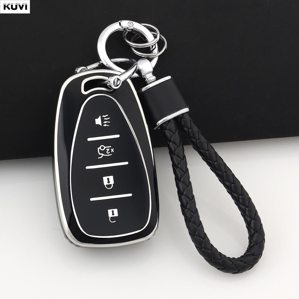 4 5 Buttons Tpu Car Key Case Cover For Chevrolet Chevy Malibu Camaro Cruze Traverse Spark Equinox Sonic Volt Bolt Accessories