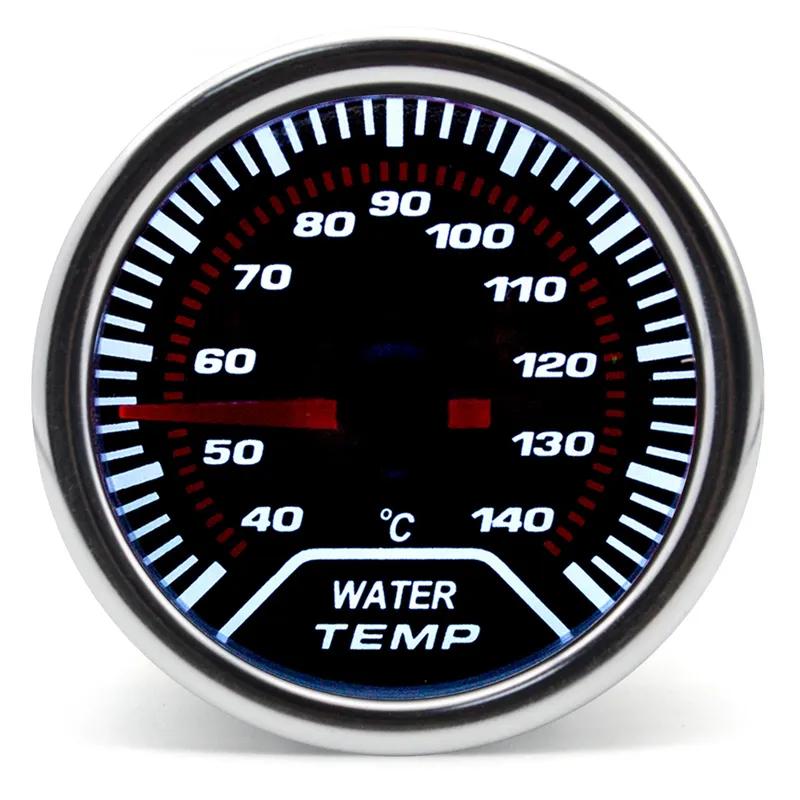 12V 52mm Racing Car Gauge 12V LED Smoke Len -1~0~2 BAR Turbo Boost Gauge Tachometer Water Temperature Meter Oil Pressure Gauge
