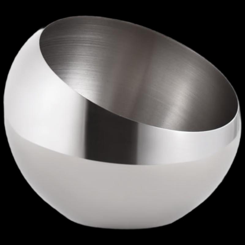 Stainless Steel Slant-Mouth Condiment Bowl with Lid