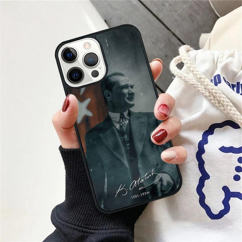 Turkey Mustafa Kemal Ataturk Phone Case For iPhone 17 Air 15 16 Cover  11 13 14 Pro Max 12 Plus Max Fundas