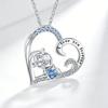 Sparkling Double Sea Turtle Heart Pendant Necklace Zinc Alloy Ocean Jewelry for Women Turtle Lovers Birthday Holiday Gift
