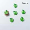 20Pcs Resin Fruit Nail Charms Jewelry Nail Art Decorations Parts Sweet 3D Mini Red Cherry Nail Art Accessories Diy Manicure Tool