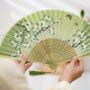 Folding Fan for Women and Men Japanese Traditional Summer Fireworks New Present and Flower [Joyasslly] - Lightweight, Handheld, Bamboo, Style,