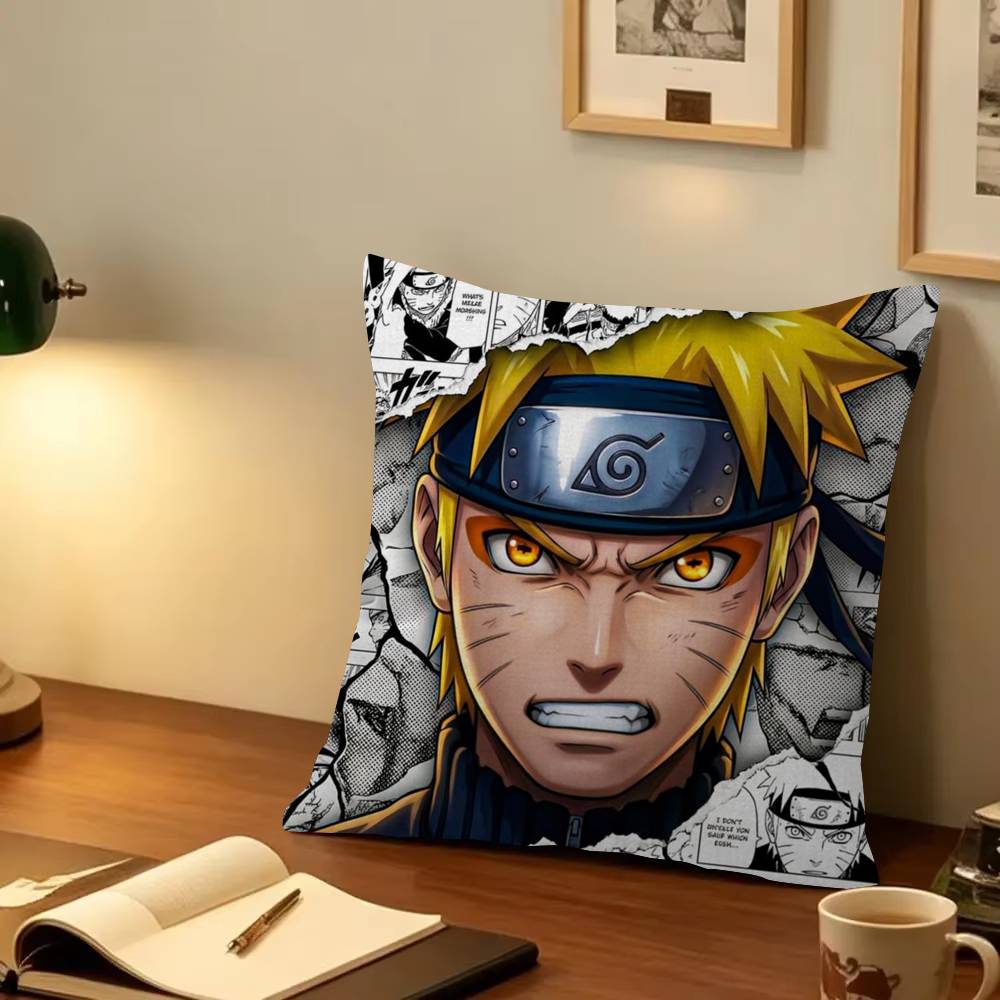Uzumaki Naruto   Decorative Room Aesthetics Pillow Case Home Decor Bedroom Sofa Bed Couch Pillow Cover x