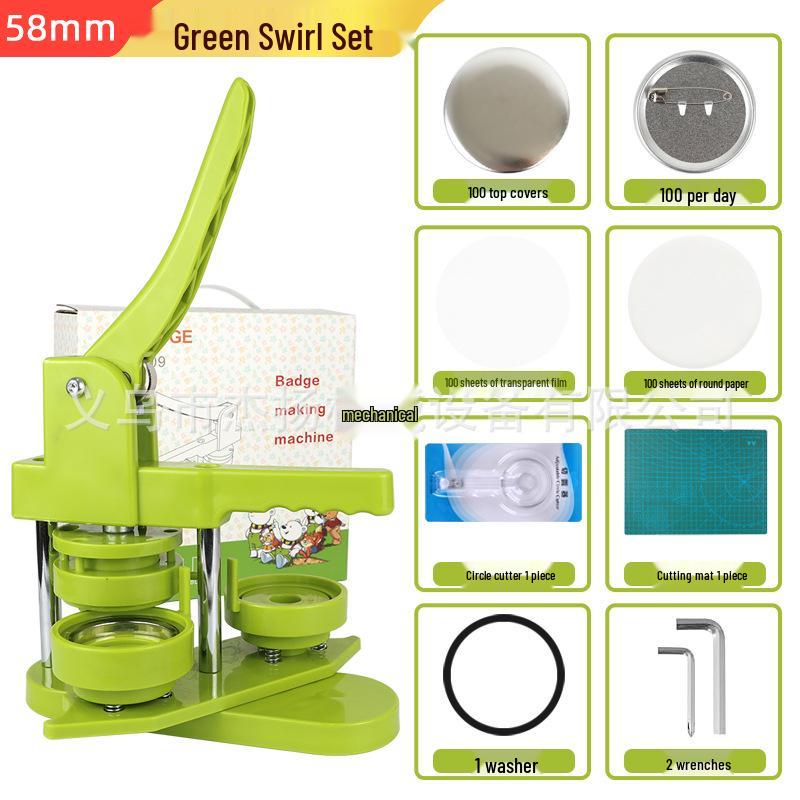 

Guzi Craft 58mm Badge Maker DIY Pin Machine with Accessories