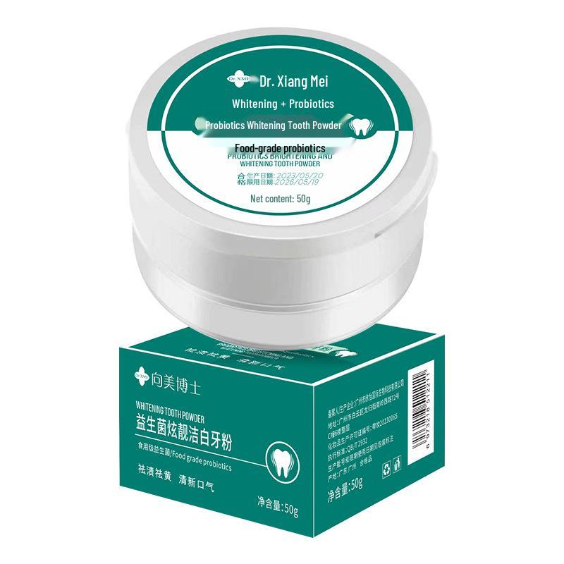 

Отбеливающая зубная пудра с пробиотиками Towards Mei Doctor для удаления зубного камня и очищения полости рта, в наличии