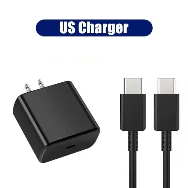 Chargeur Super Rapide PD 45W 5A pour Samsung S21 S22 S23 S24 Plus Note20 Ultra A34 A53 A54 A55 A71 A73 Câble de Charge Rapide USB-C 2m