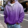 Mokaloha Men's Casual Solid Color  Zipper Long Sleeve Hooded Sweatshirt, Everyday Zipper Casual Long Sleeve T-Shirt