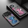 Stitch Loves Angel Back Phone Cover Case for iPhone 17 Pro Max 12 14 7 8 SE XS XR 16 Plus 17e Air 13 Mini 11 15