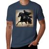 Zorro On Horseback Galloping Tshirt Soft Cotton Print Tshirt
