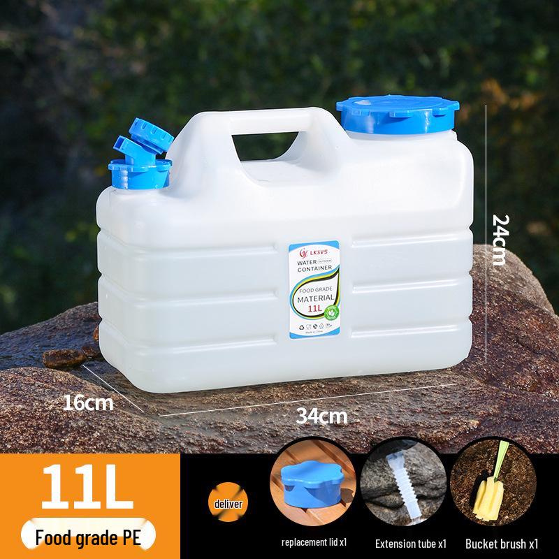 

Food-Grade Outdoor Water Storage Bucket with Faucet for Safe Drinking and Camping 11L