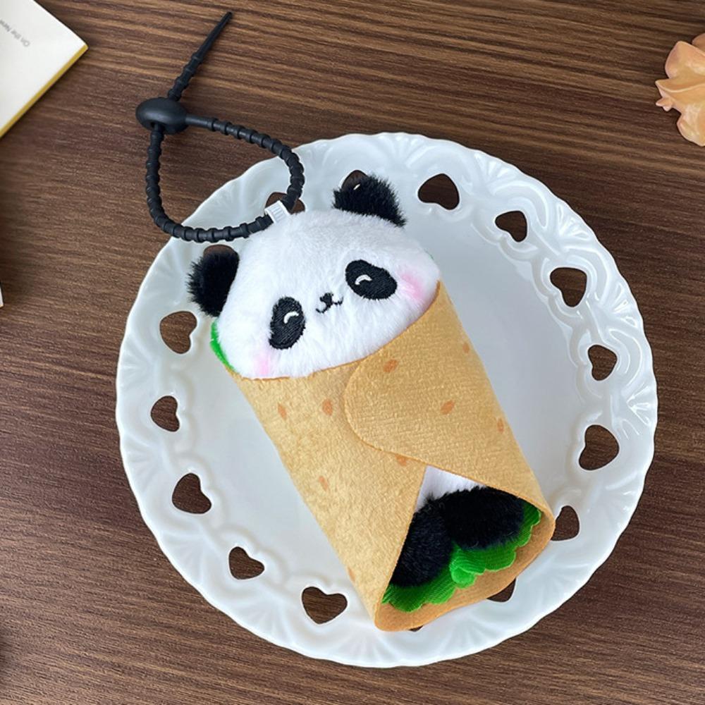 

Panda Stuffed Animal Toy Cute Cartoon Doll Keychain Capybara Burrito Plush Pendant Small Gift Panda