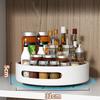 Rotating Condiment Rack Countertop Double Layer Multi-Functional Storage Rack Cabinets Multi-Layer Storage Rack