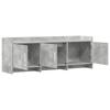 TV Cabinet 130 x 33 x 47 cm Concrete Grey Particleboard