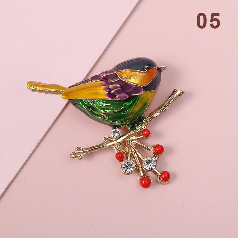 Women Party Animal Jewelry Accessories Quality Bird Brooch Multicolor Enamel Pin Women Girls Daily