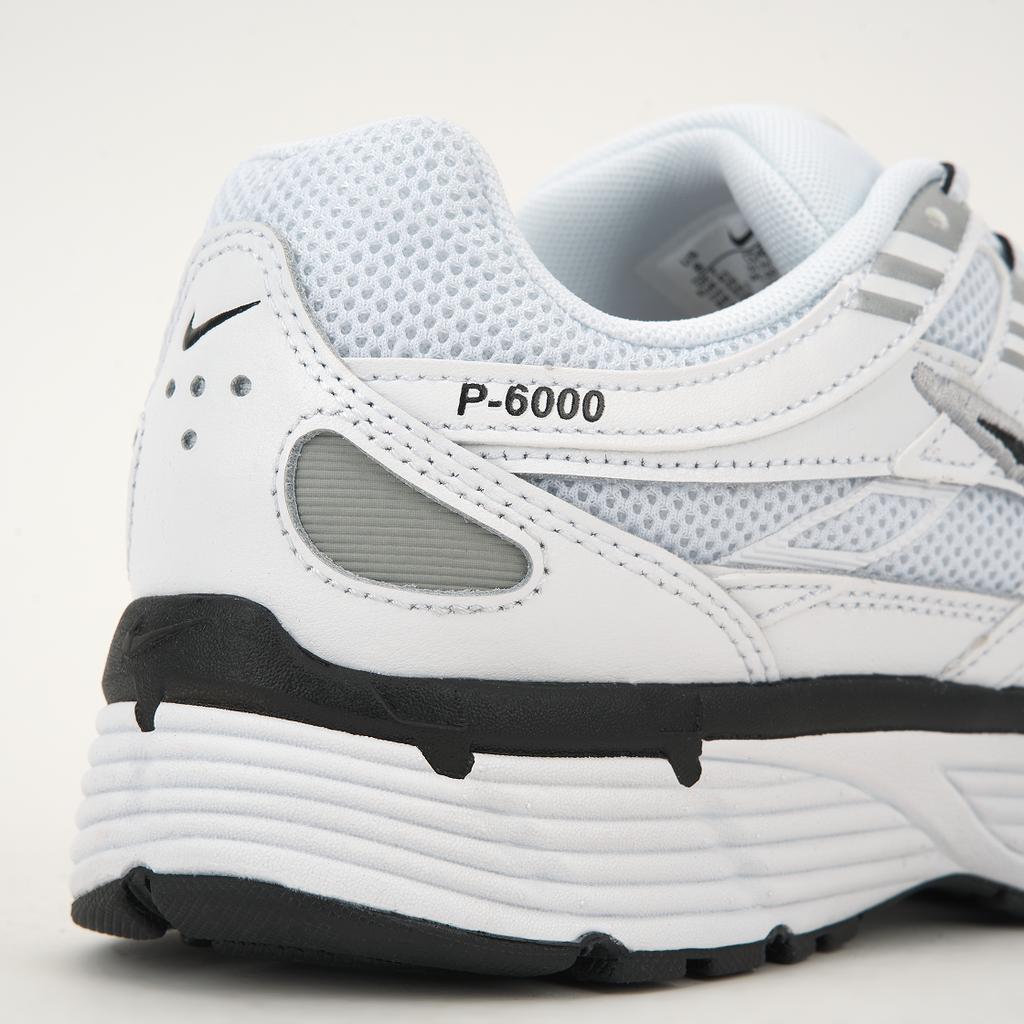 Nike P-6000 White Metallic Silver Black Men Sneakers CD6404-107