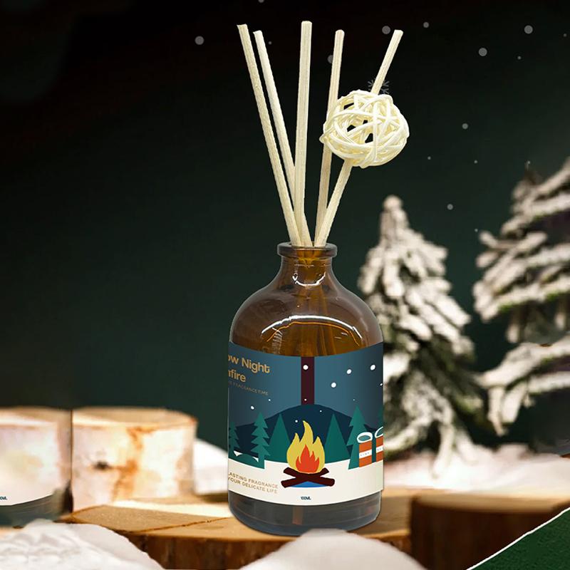 1PC Aromatherapy Long lasting Fragrance Indoor Flameless Home Glass Decorations Christmas Souvenirs Aromatherapy