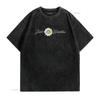 Just Flower Breathe Meditation T Shirt Vintage Washed Streetwear Casual Homme Slightly Comfortable Stretched Unisex Soft