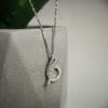 Silver Necklace with Cubic Zirconia, Product Weight 4.12 G (2177531)