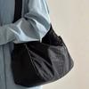 Adjustable Casual Shoulder Bag Solid Color Sports Messenger Bag Nylon Tote Bag  Commuting
