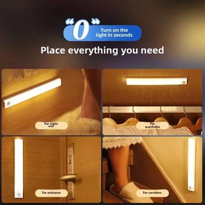 Sensorlicht LED Wiederaufladbar Haus Und Dekorationslampe Mit Bewegungssensor Schrank LED Lichter Kabellos Klebend Nacht USB Innen