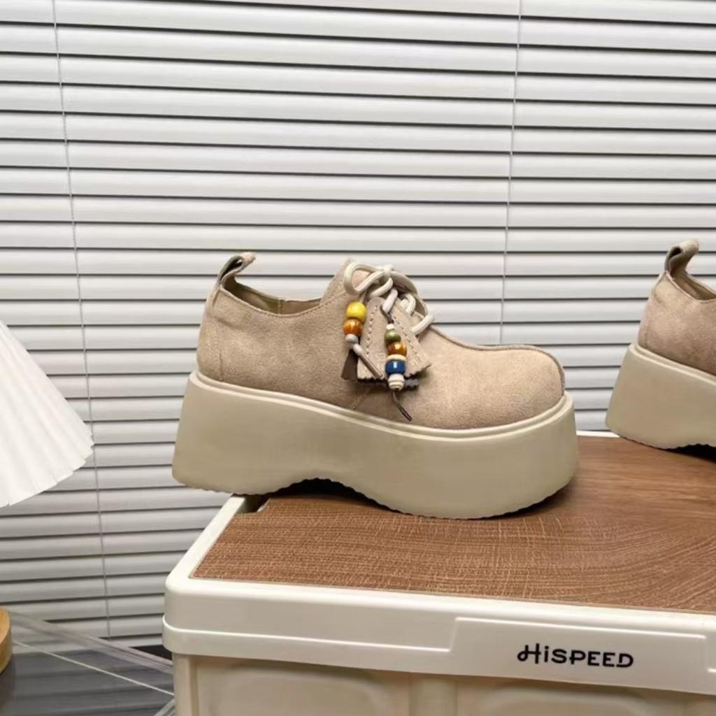 Fashion Versatile Colorblocking Breathable Women's Footsteps Thick Bottom Soft Elastic Height Comfortable Popular Non-tired Feet Sports Lefebvre Shoes