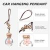 1pc Pendant Car Diffusers for Essential Oils - Hanging Air & Perfume Bottle - Automatic Air Diffuser - Glass Bottle - Pink