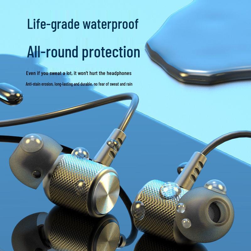 Bluetooth Neckband Earphones: Wireless, Sports-Ready, In-Ear Design with Long Battery Life