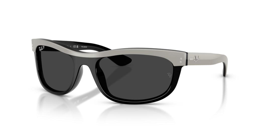 sunglasses 0RB2489 BLACK POLAR BLACK 62mm BALORAMA GREY ON 14424862 Polarized Ray-Ban