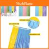 Vibrant Fluorescent Macaron Rain Curtain For Kids Birthday Party Decorations 1m X 3m