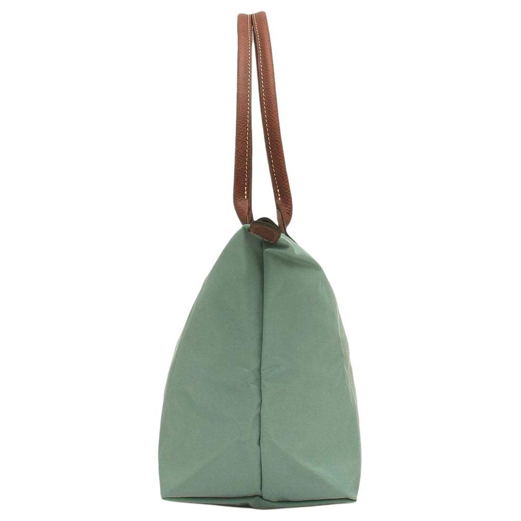 Longchamp Le Pliage Logo Design Nylon Tote Bag Medium Women Tote Bags Cerulean 2605089P99