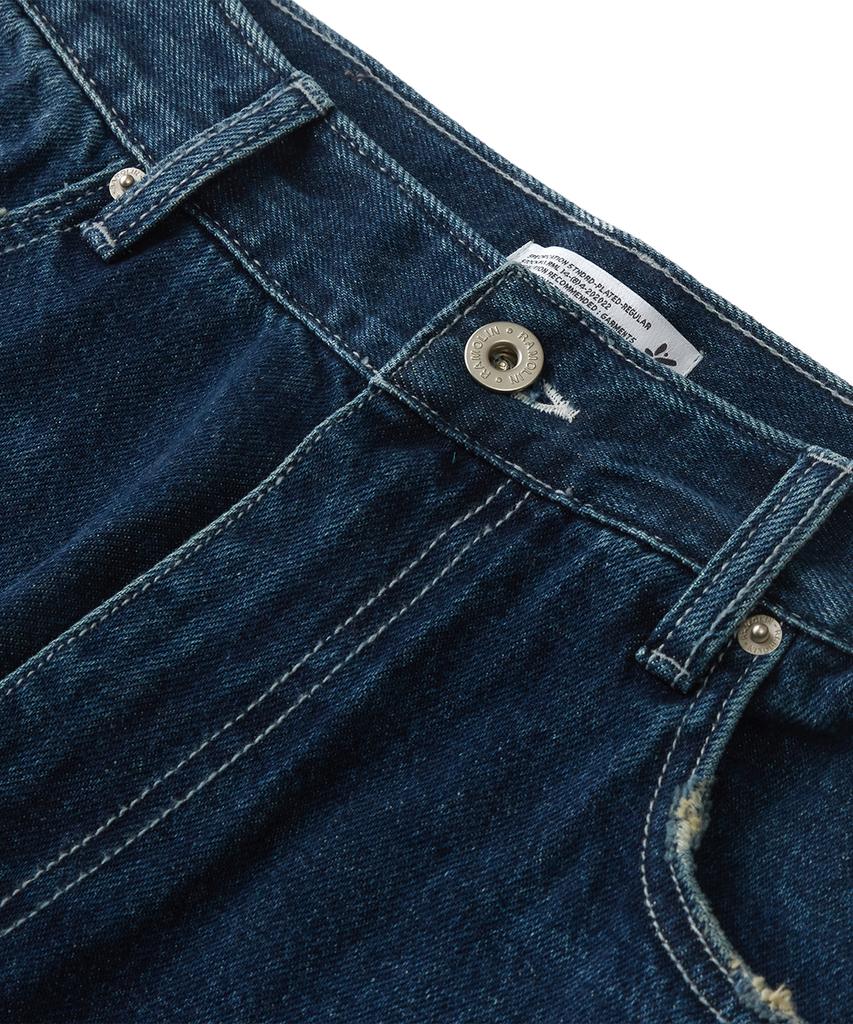 Lamolaeng Recycle Savage Denim Pants Deep Blue