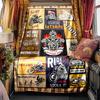 Motorcycle Flames Personalized Name Blanket Personalized Name Soft Comfortable Stylish Blanket Car Blanket Perfect For Travel Camping Outdoor Home