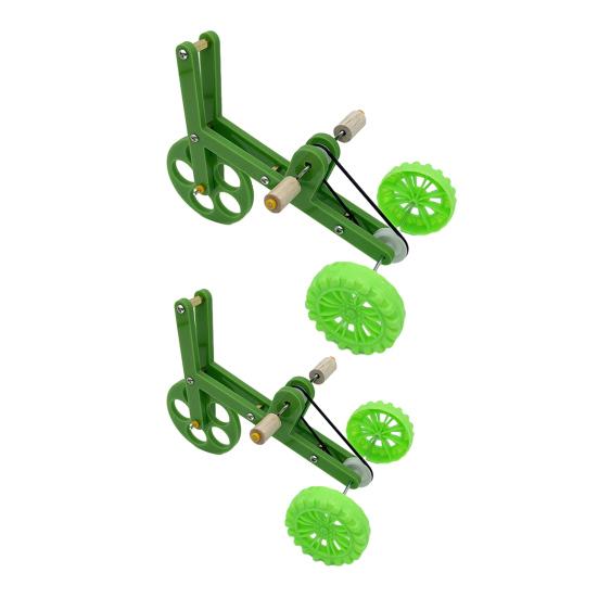 Parrot Training Bicycle, Funny Parrot Bike Training Toy, Creative Green Parrot Training Bike for Birds Intelligent Development