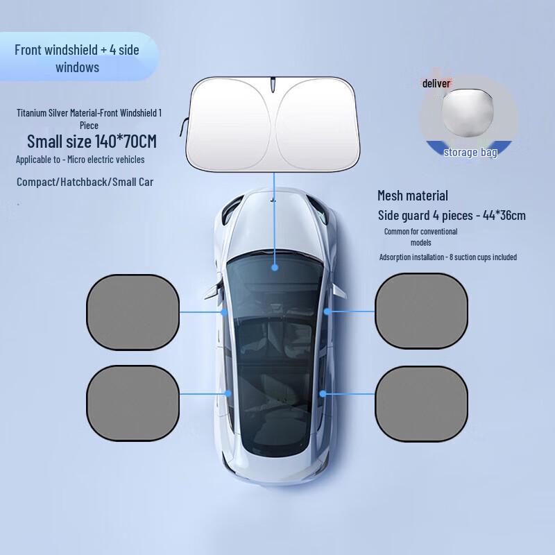CNMF Car Sunshade Set