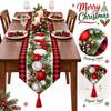 Santa Claus Christmas Table Runner Snowman Merry Christmas Decorations Table Decor  Navidad Gift