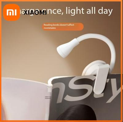 Mini LED Book Night Light Adjustable Clip 360° Flip Study Eye Protection Lamp Rechargeable 3 Color for Travel Bedroom Reading