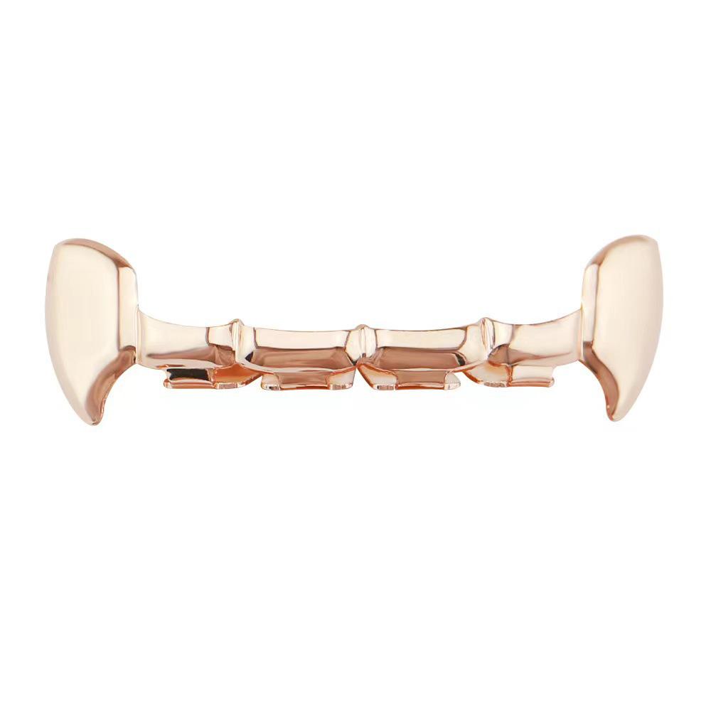 18k Electroplated Vampire Fang Hip Hop Grillz - Halloween False Teeth