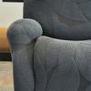 2 Seater Jacquard Split Recliner Sofa Covers Strench Chair Cover with Side Pocket Washable Armchair Slipcover for Living Room