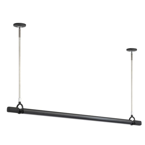 Kawaguchi Giken Hosclean Indoor Clothes Drying Pole Set, Standard Size, QL Type, Black, QSC-15-BK (1 QL-15-BK + 2 SPC-BK)